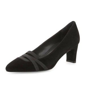 Stuart Weitzman Suede Bandexsvelt Pointed Toe Pumps Size 9.5